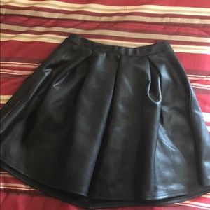 Black Flared Mini Skirt (Gently worn)